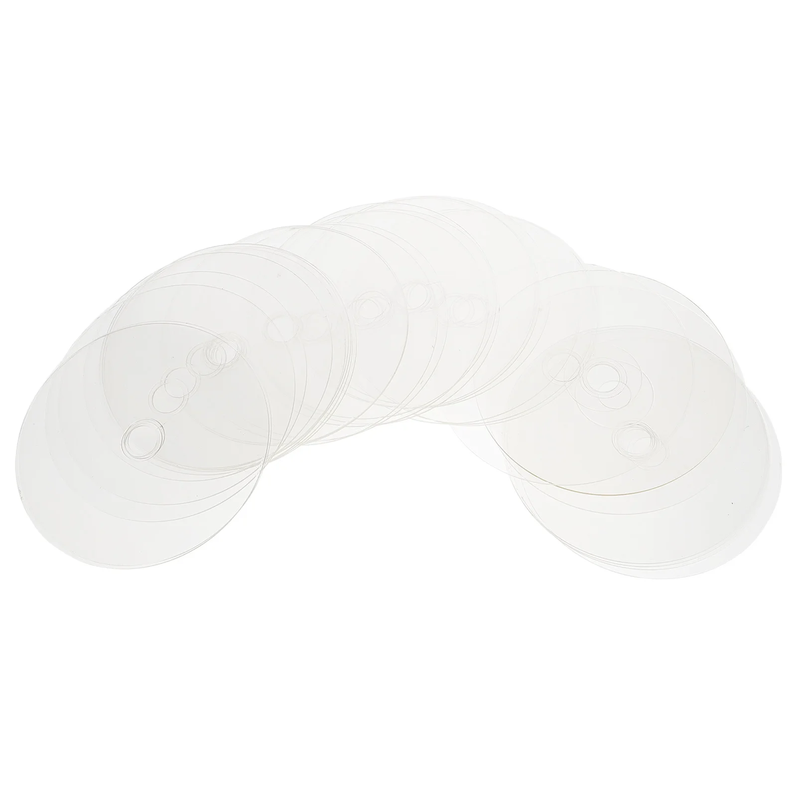 

30Pcs Transparent DIY Clear Painting Cds Creative Educational Discs for Craft Handmade DIY Activities Cd Discs