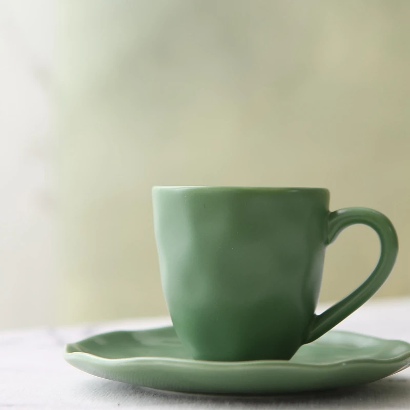 Italian style craft, color glaze, concentrated ceramic, coffee cups, plates, clubs, homes, guest tea cups