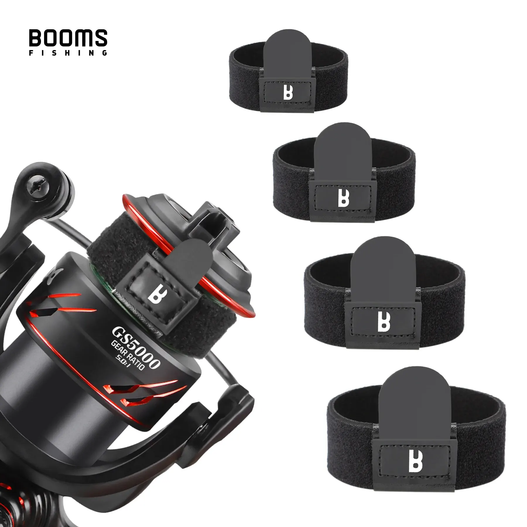 Booms Fishing SB1 4Pcs Spinning Reel Protect Cover High Quality Polyester Line Cup Preservation Case Fishing Reels Accessories