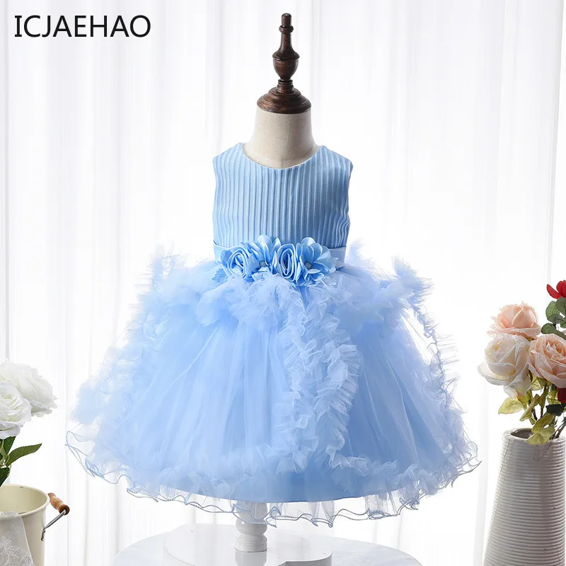 

ICJAEHAO 0-3T baby girl clothes Princess Dress for Girls Anniversary Year Birthday Party Wedding Dress Clothes Toddler Baby Girl