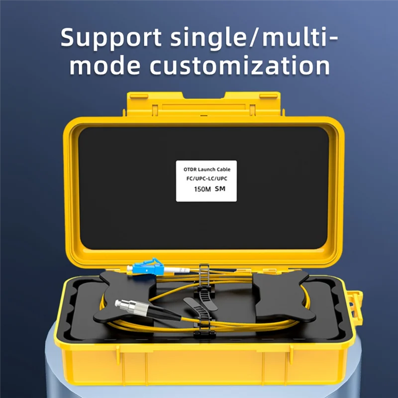 A99E-Fiber Optic OTDR Launch Cable Box 150M Fiber Optic Ring OTDR Transmitting Cable Box Dead Spot Eliminator