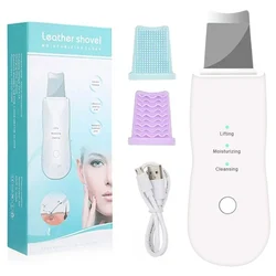 Deep Vibrate Skin Scrubber Facial Cleaner Shovel Spatula Not Ultrasonic Face ScrubberPeeling Blackhead Remover Facial Ma ssager