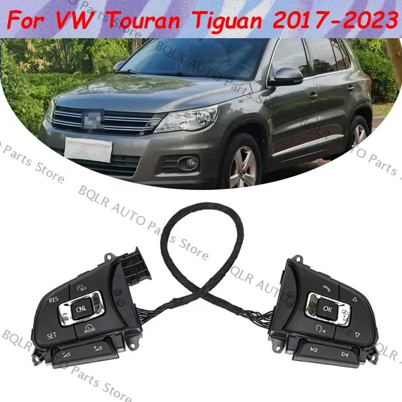

For VW Touran Tiguan 2017 2018 2019 2020 2021 2022 2023 Steering Wheel Button 5NG959442 For VW CC 2018-2023