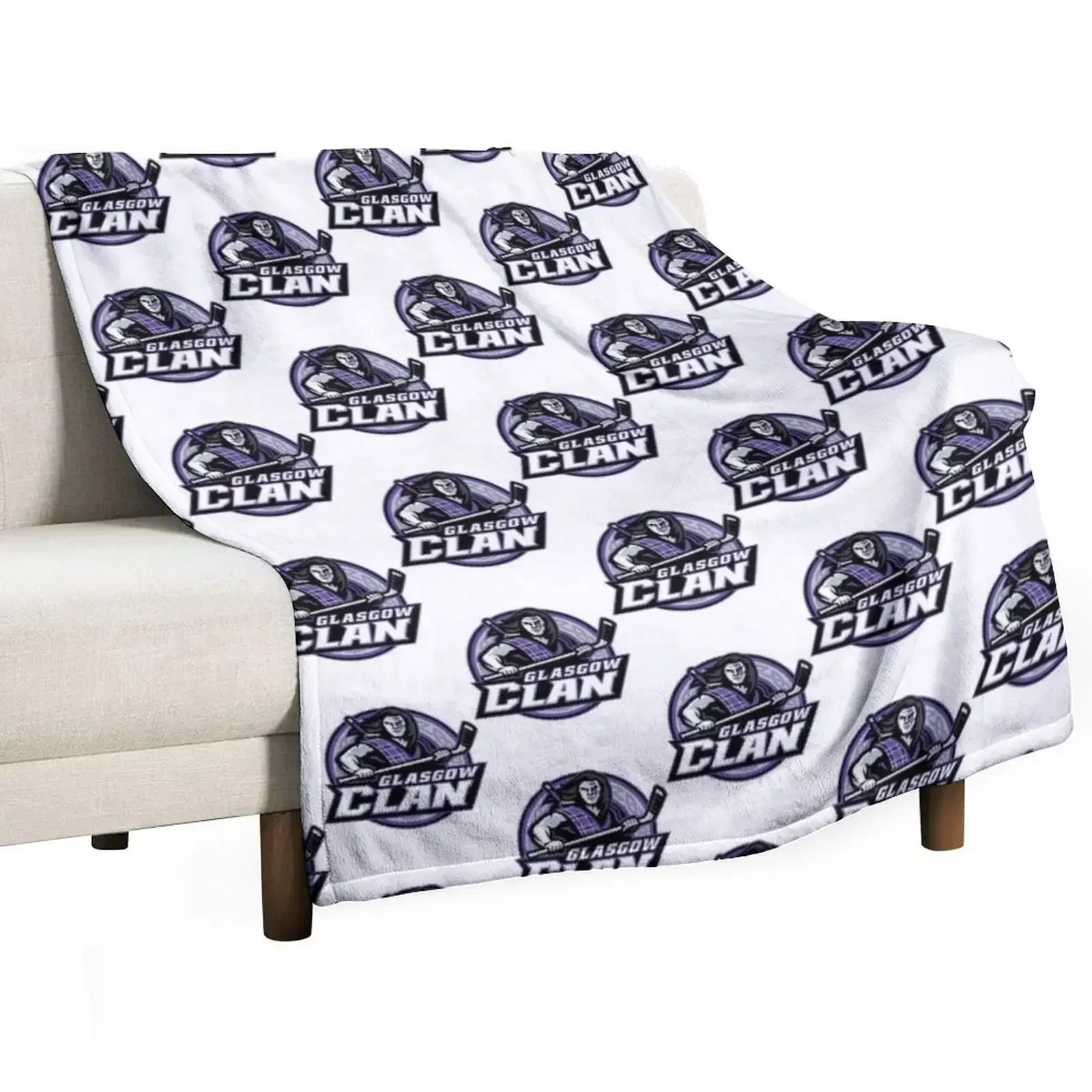 

Glasgow Clan Logo Throw Blanket for babies Summer wednesday Flannel Fabric Blankets