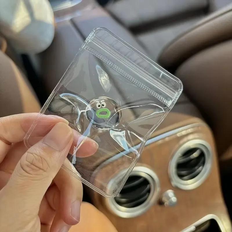 Mini Cartoon Transparent Doll Pinching  Relieving Cartoon Pinching  Soft Slow Rebound Sticky Squishy Squeezing Cute Funny Toyss
