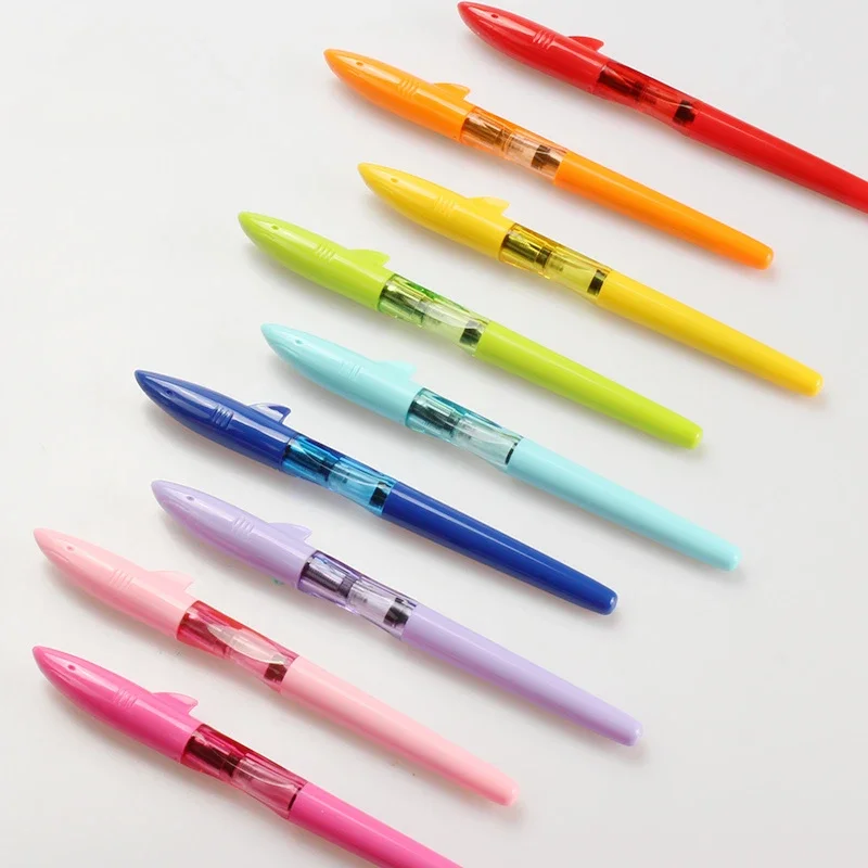JINHAO Shark Fountain Pen 0.4mm Nib School Supplies Office Ink Pen Two Ink Absorption Methods Writing Calligraphy Pen Stationery view 2