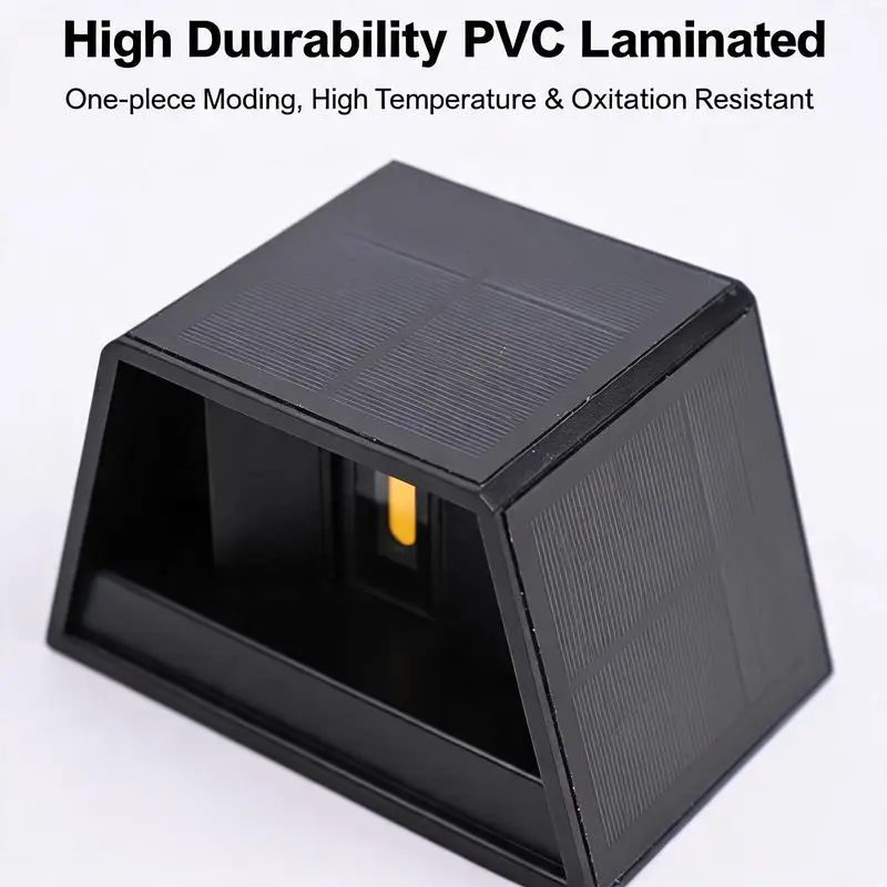 LED Courtyard Garden, Balcony Atmosphere Up and Down Luminous Solar Wall Lamp Waterproof Outdoor Lamp Decorative Wall Washer
