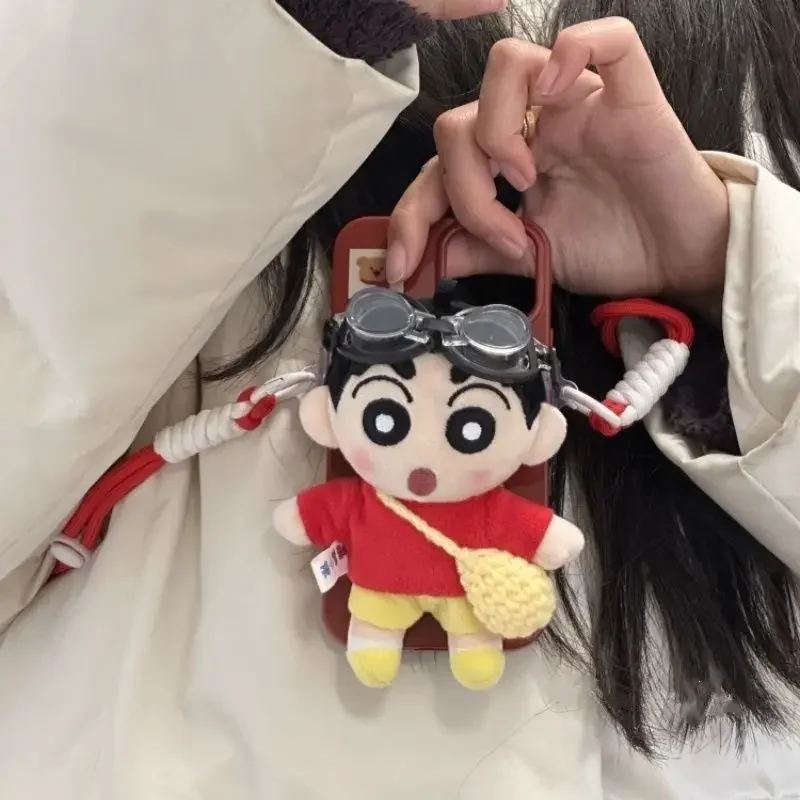 جديد لطيف تلوين شين تشان المفاتيح فتاة على ظهره شخصية كرتونية سيارة زوجين على ظهره سحر هدية عيد الميلاد #1