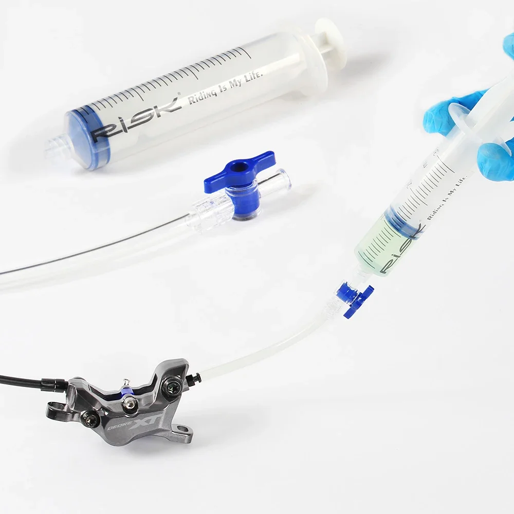AliExpress RISK Mountain Bike Disc Brake Oil Bleed Tool MTB Bicycle Hydraulic Oil Injection Syringe Replacement Tool for SHIMANO Brake