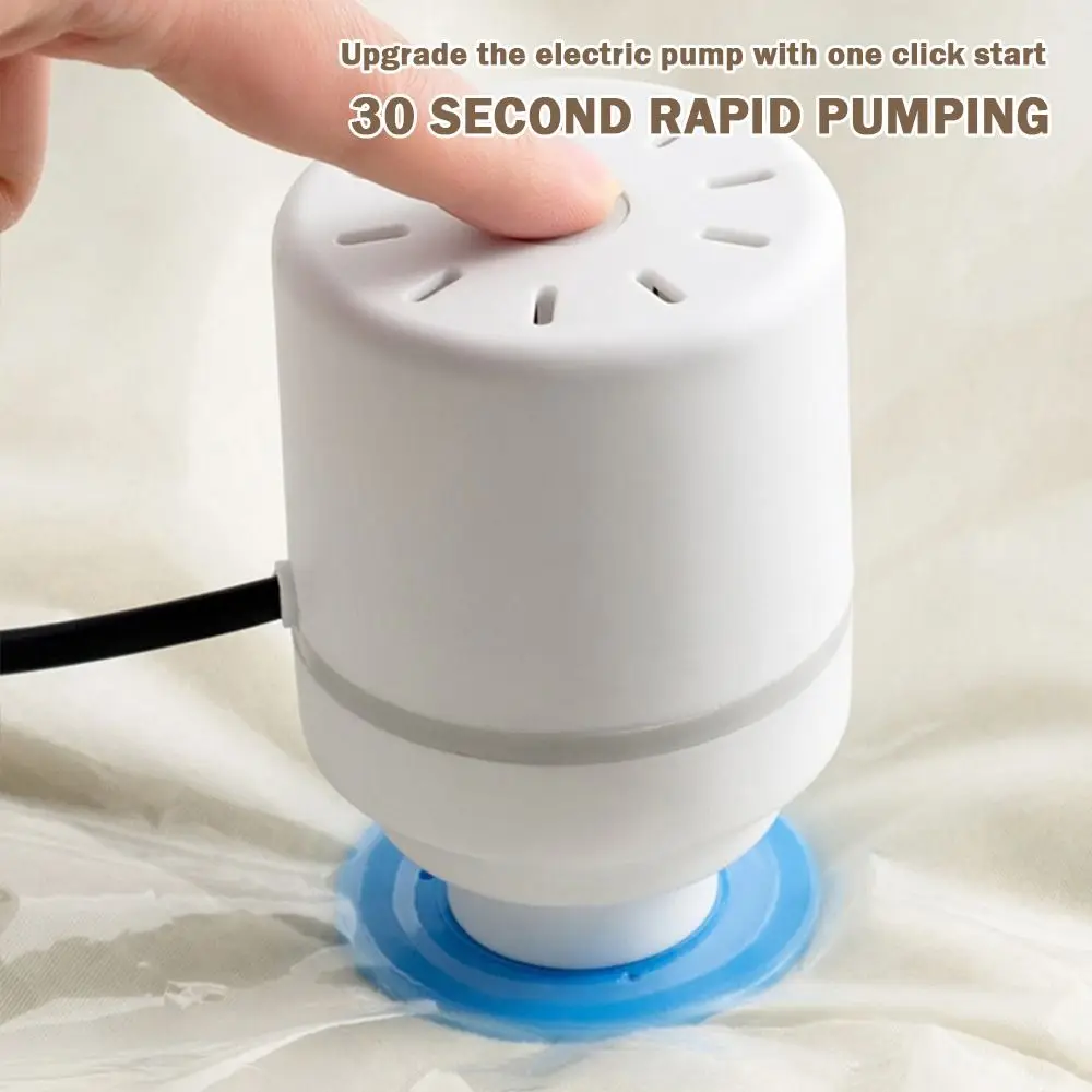 Durable EU/US Plug Compression Bag Suction Pump Portable Space-saving Electric Vacuum Pump Air Extraction Pump Home Travel
