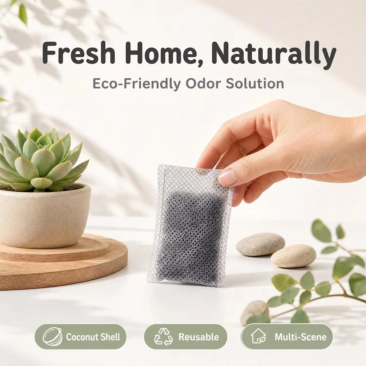 50/5PCS Activated Charcoal Odor Absorbing Filter Refill Deodorizer Activated Carbon Bag for Shoe Fresheners Trash Can Deodorizer image 5