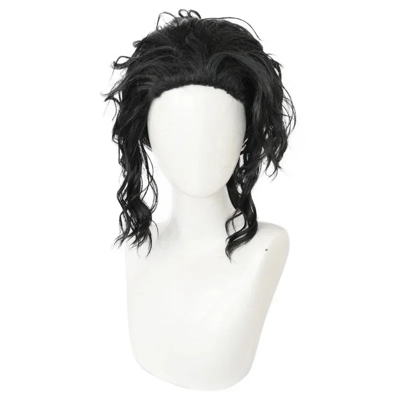 Cosplay Ebin negro Michael Jackson peluca rizada peluca cosplay peluca anime peluca José