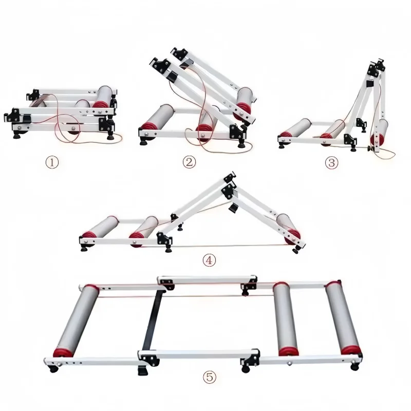 Professional Mini Indoor Bicycle Trainer, Alloy Aluminum Bicycle Fitness Equipment Rollers, Suitable for Cycling Enthusiasts