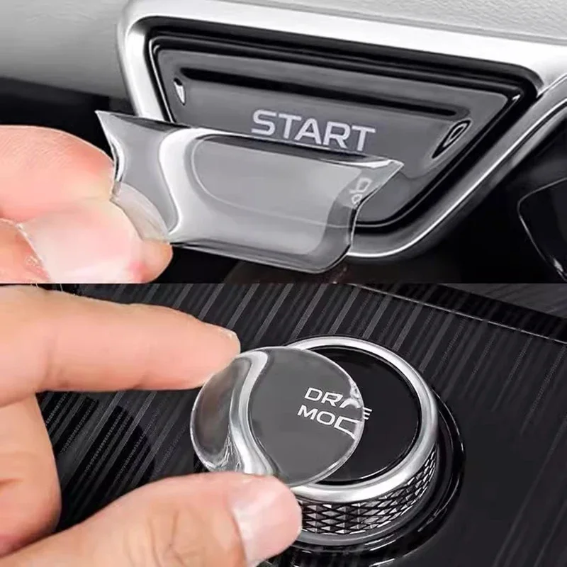 New Start Rotating Button Protection Stickers Interior Accessories For GEELY Monjaro Xingyue L 2022 2023