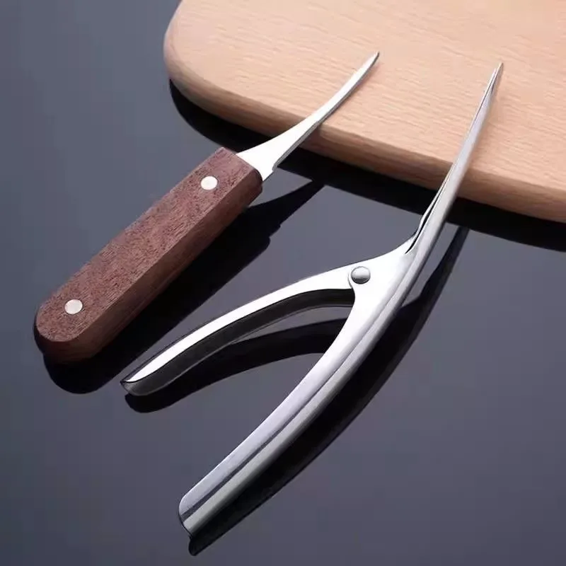 Shrimp line artifact, open back pick shrimp line stainless steel tool, household kitchen specific shrimp tool