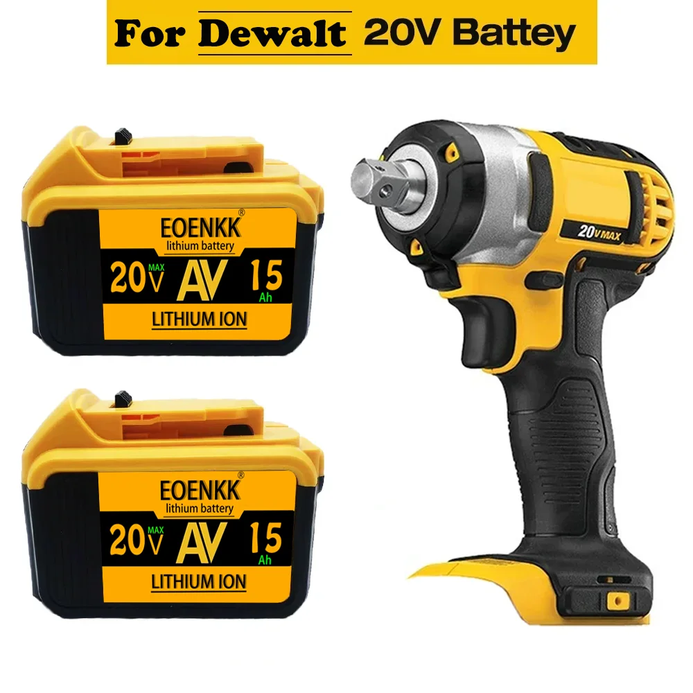 20V 15Ah DCB203 Lithium Battery Replacement for DeWalt 18v 20Volt Max  DCB112 DCB184 DCB200 DCB180DCB181DCB182 DCB201