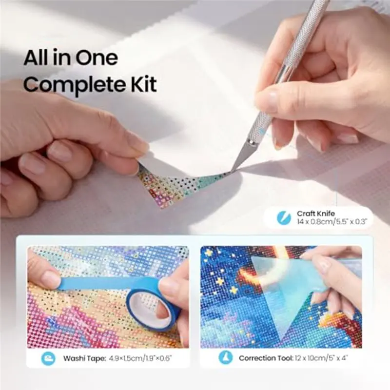 A02F-300-Piece Double-Sided Non-Stick Release Paper For Diamond Art Kits, 7.5X10 Cm Thickened Cover Replacement Paper