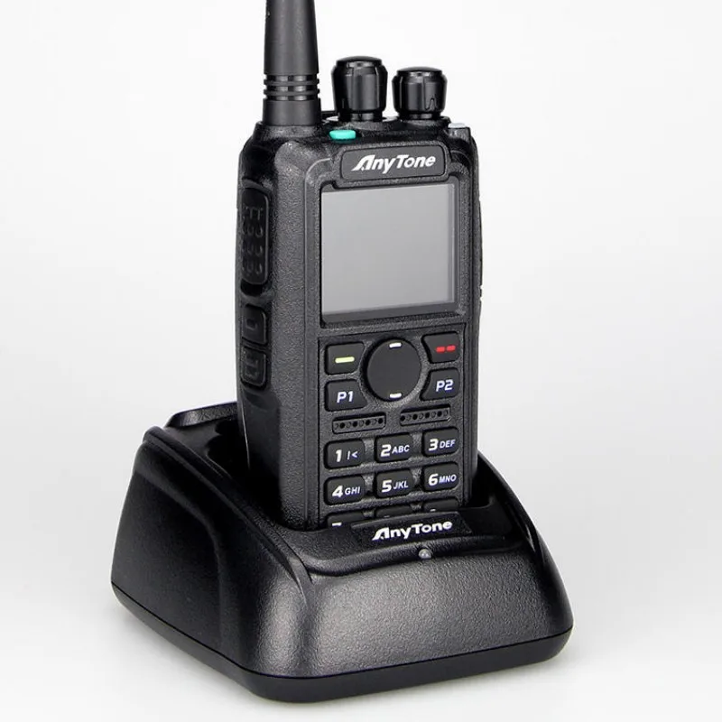 Anytone AT-D878UVII Plus DMR VHF UHF Radio Dual Band Walkie Talkie Jarak Jauh dengan GPS Radio Dua Arah Generasi Kedua Bluetooth