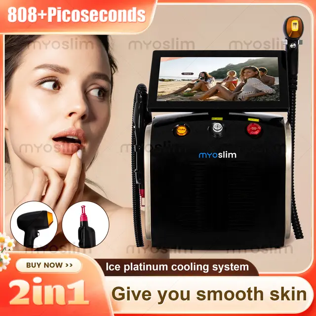 2IN1 Diode Hair Removal Machine 3 Wavelengths Picosecond Tattoo