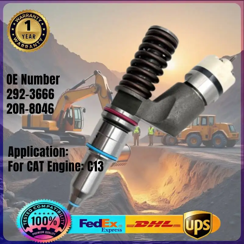 

292-3666 20R-8046 Топливная форсунка Common Rail 2923666 20R8046 для двигателя Caterpillar CAT C13