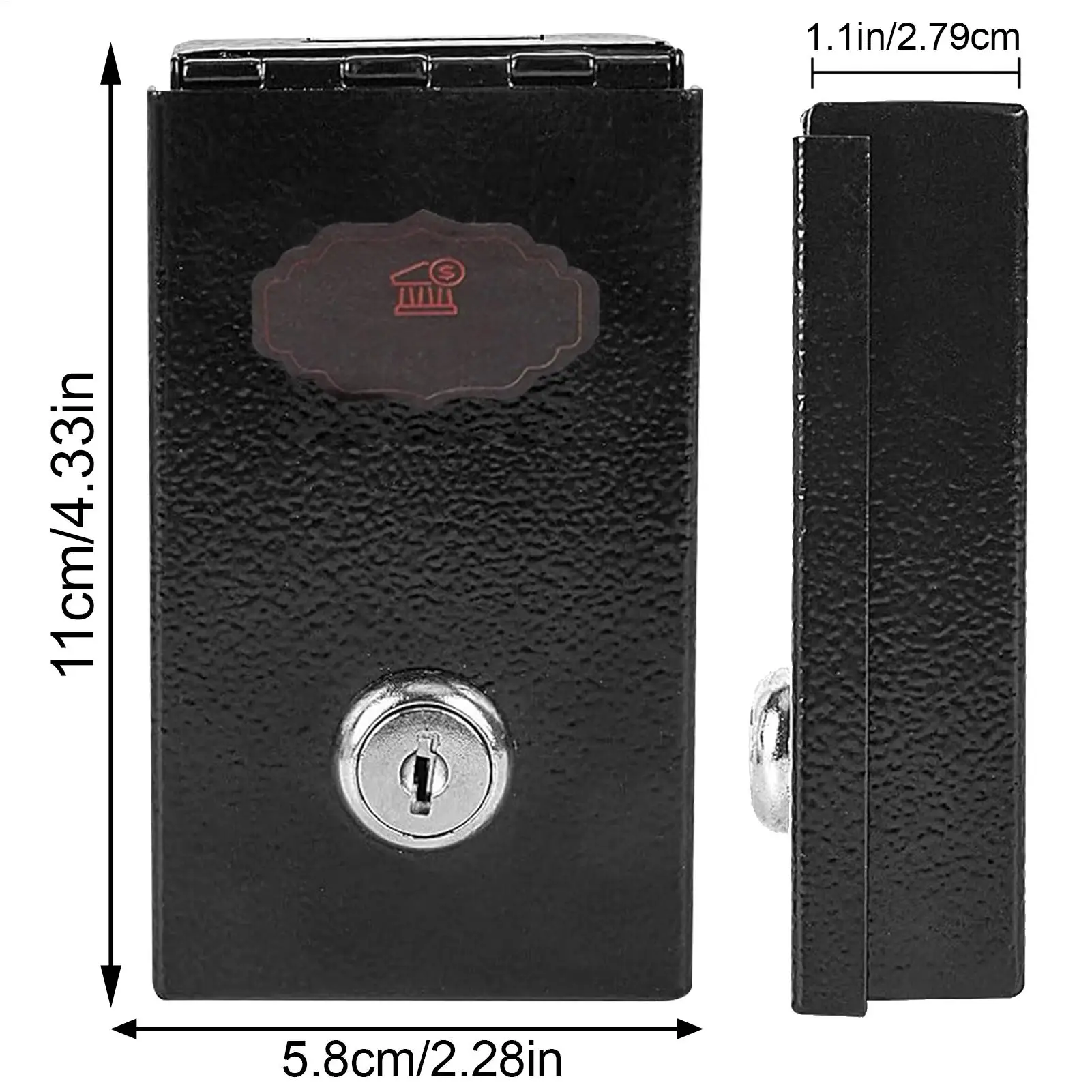 صندوق المال المحمول لعبة التحكم في الميزانية الأمنية صندوق المال الصغير للأطفال بنين بنات سفر المنزل داخلي عيد الميلاد مكتب عيد ميلاد #6