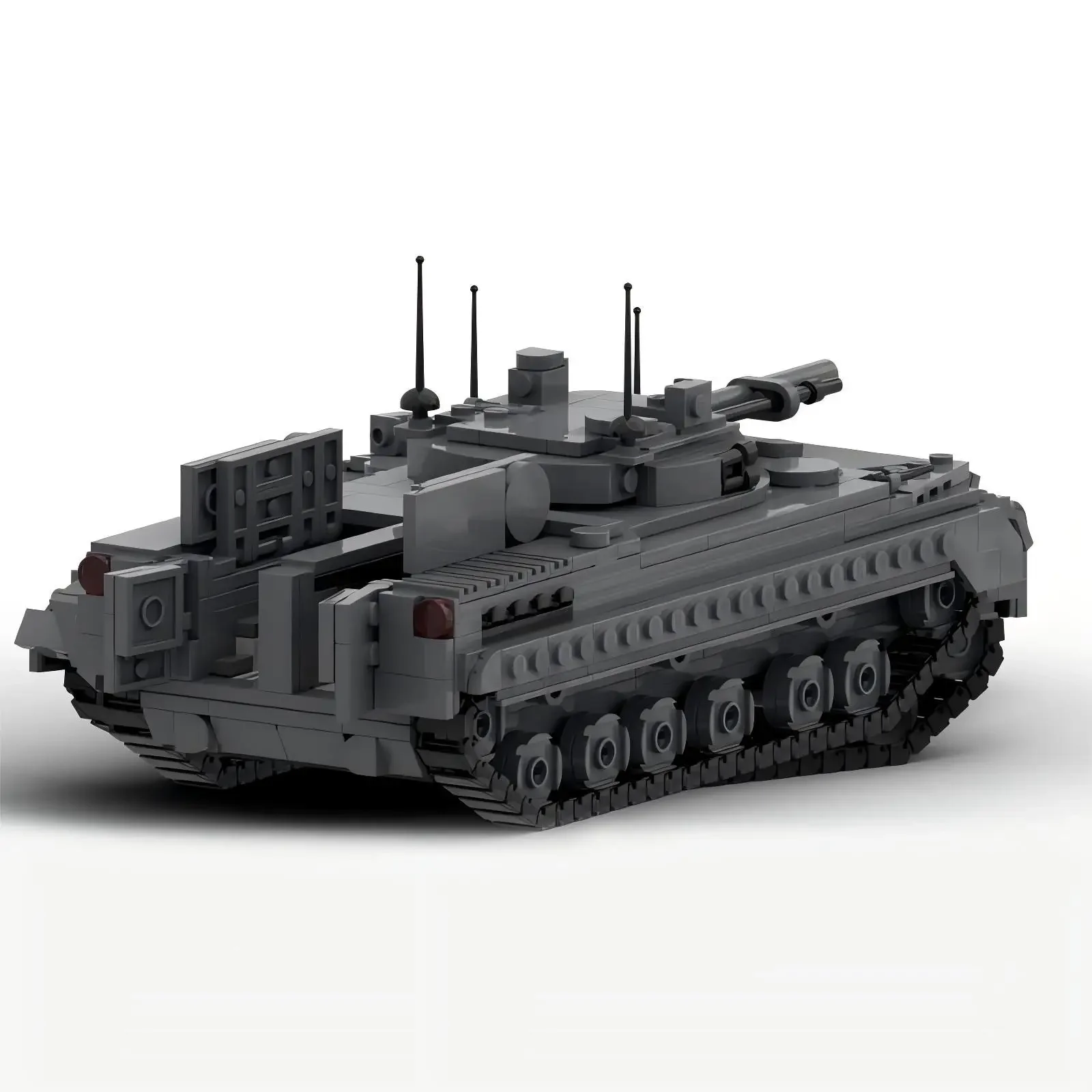 Image of Militär-Kriegsserie Armee-Panzerfahrzeug Bausteine MOC BMP-3 Infanterie-Panzermodell Kinder-Bausatz Jungen Geburtstagsgeschenk