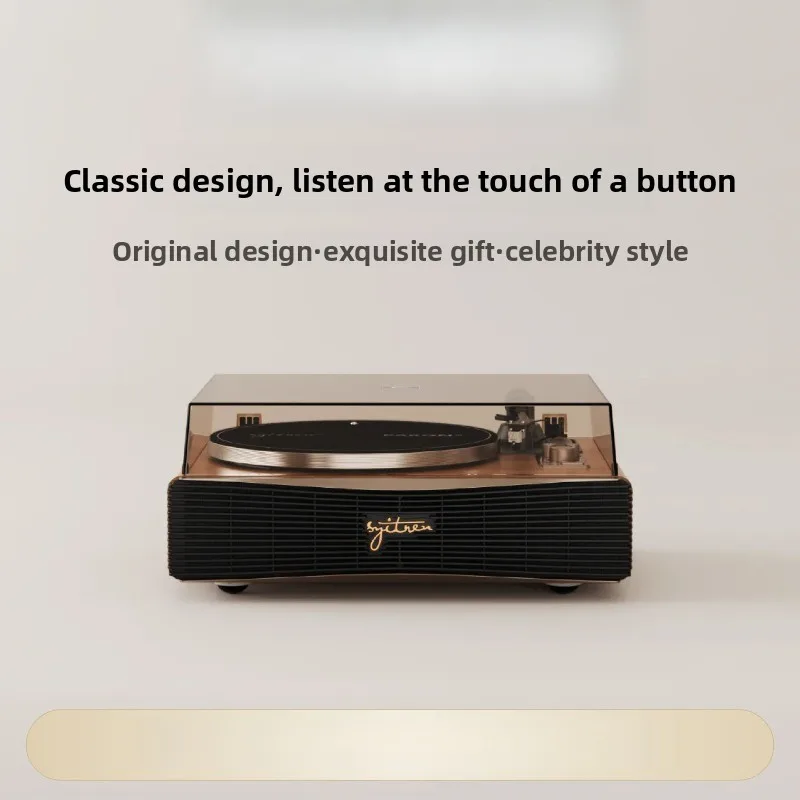 Vinyl record player gift retro audio bluetooth speaker ornament, gift phonograph