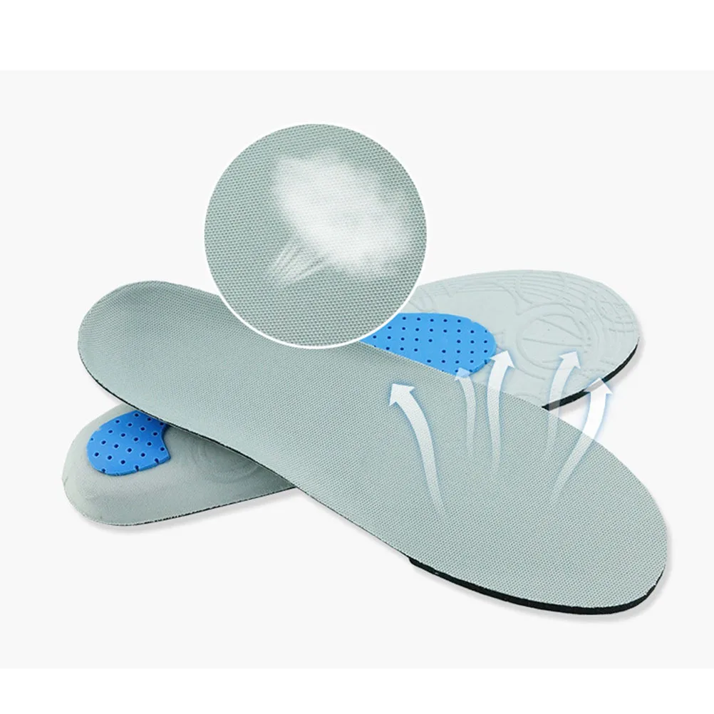 แผ่นรองพื้นรองเท้าอีวา สปอร์ต 1 คู่ แผ่นรองดูดซับแรงกระแทกแบบยืดหยุ่นสูง ขนาด 35-40 สีเทา ลดความเครียด ปรับปรุงการควบคุมการเคลื่อนไหว