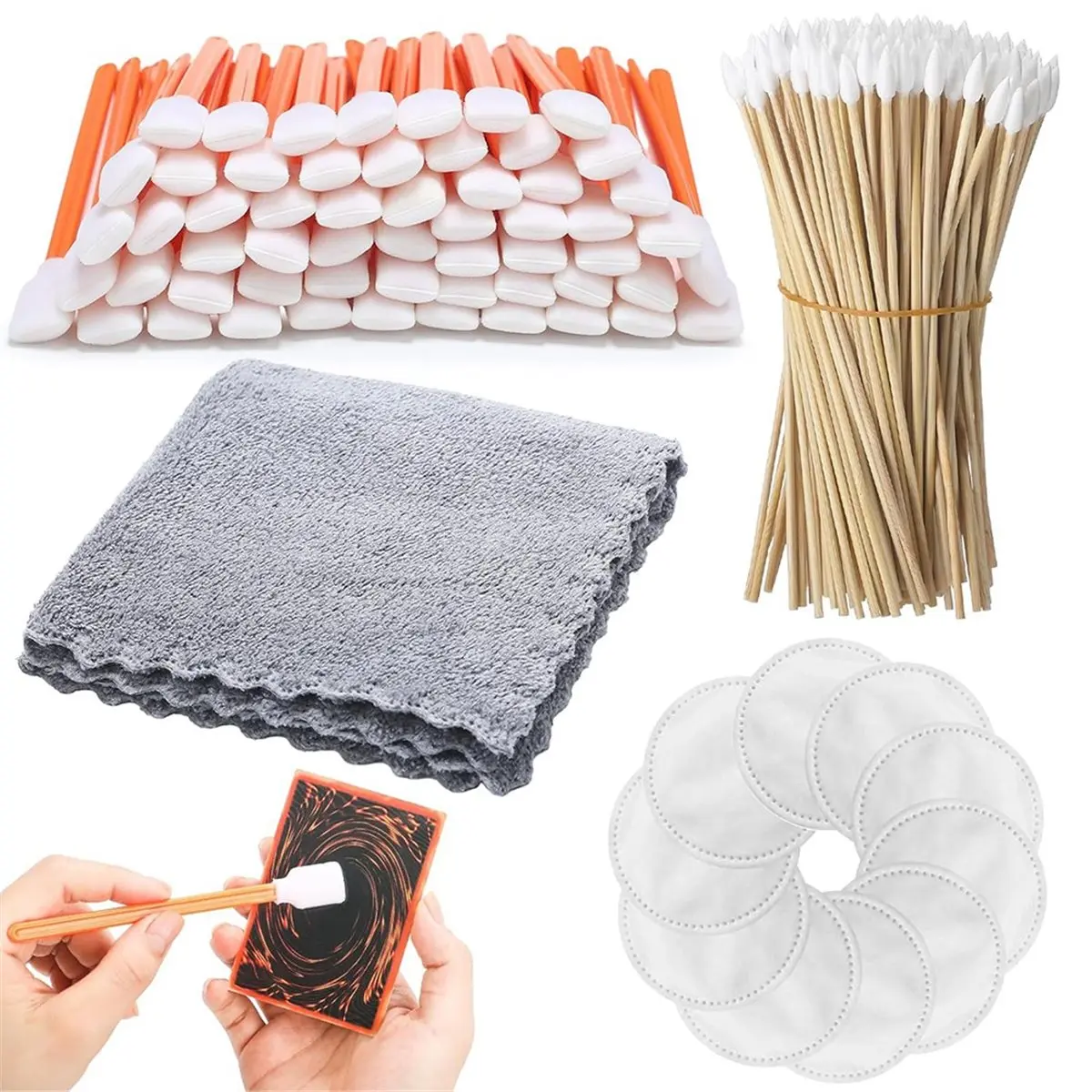 Kit de limpeza de cartas colecionáveis de 603 peças para TCG, cartas esportivas e mais com ferramentas de reparo de arranhões