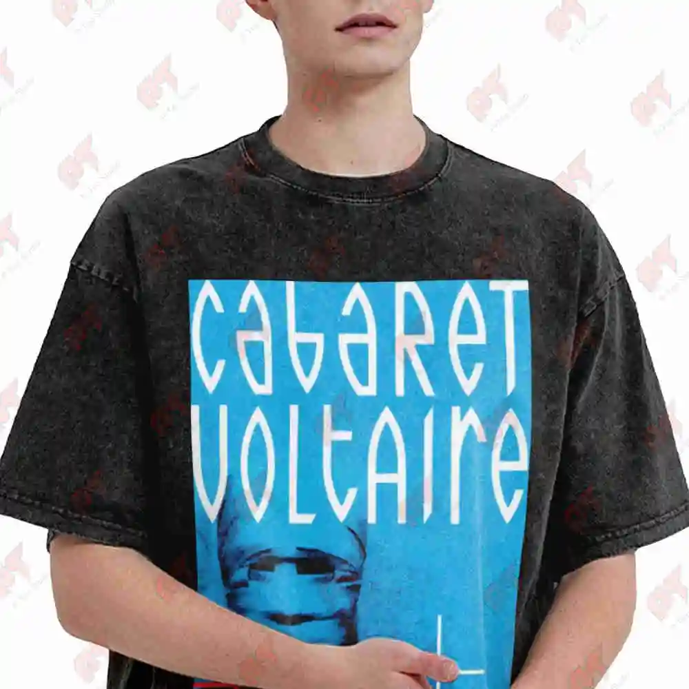 Cabaret Voltaire Micro Phonies Vintage Washed Tee Pure Cotton T-Shirt