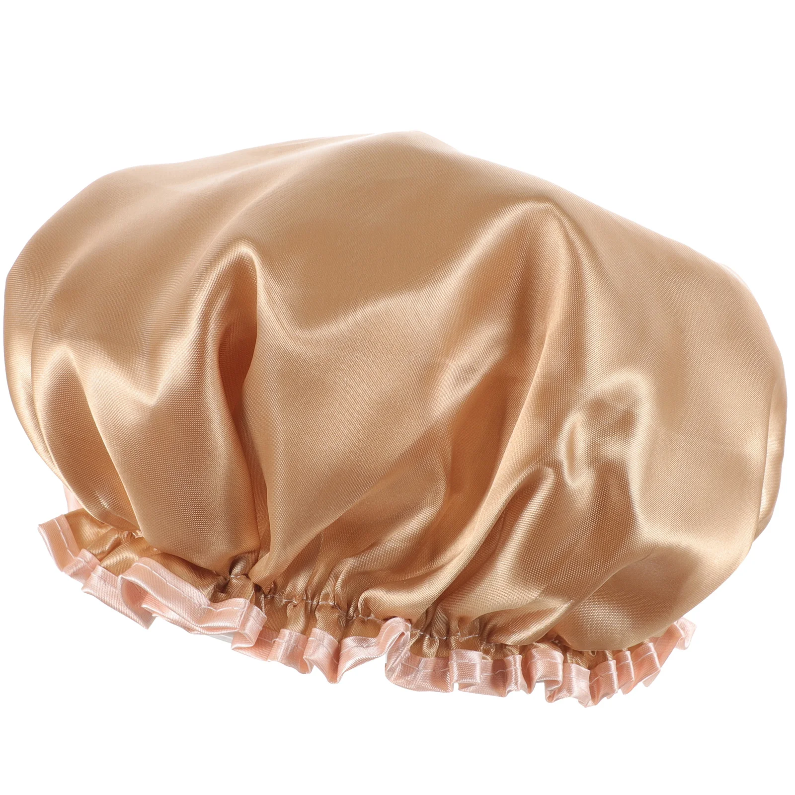 

Waterproof Bath Cap for Women Large Size Reusable Shower Hair Hat Durable Comfortable Lightweight Fits Long Curly Hair for Spa