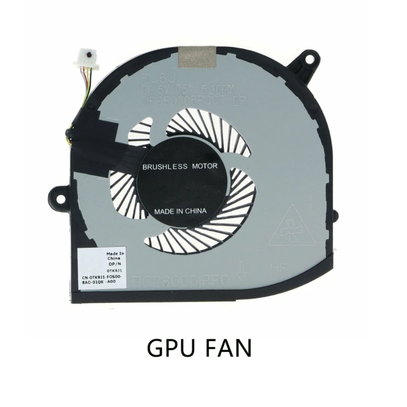 GPU Cooling Fan Laptop Coolers for 15 7590 5540 F01PX Fan 5V Radiator