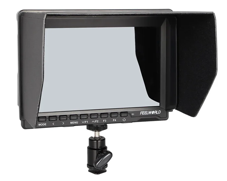 FW759 Dslr Shooting External Screen Sunshade Hotshoe Mount HD Display 1280*800 7 Inch Small Size Lcd Monitor With Focus Assist