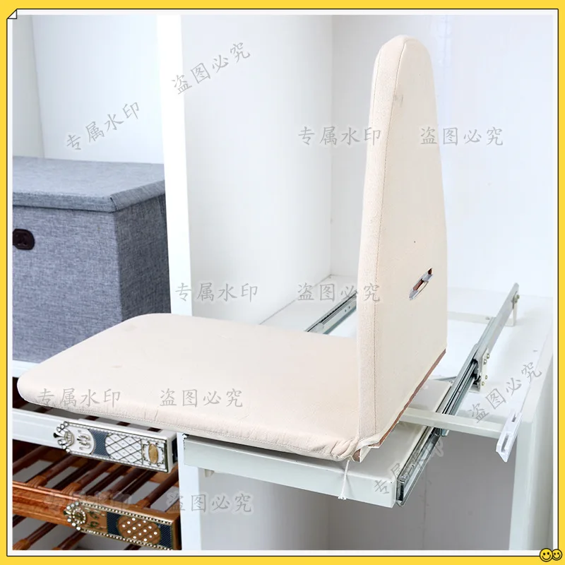 

Wardrobe Push-pull folding ironing board Cloakroom Hidden ironing board Damping retractable iron backing plate