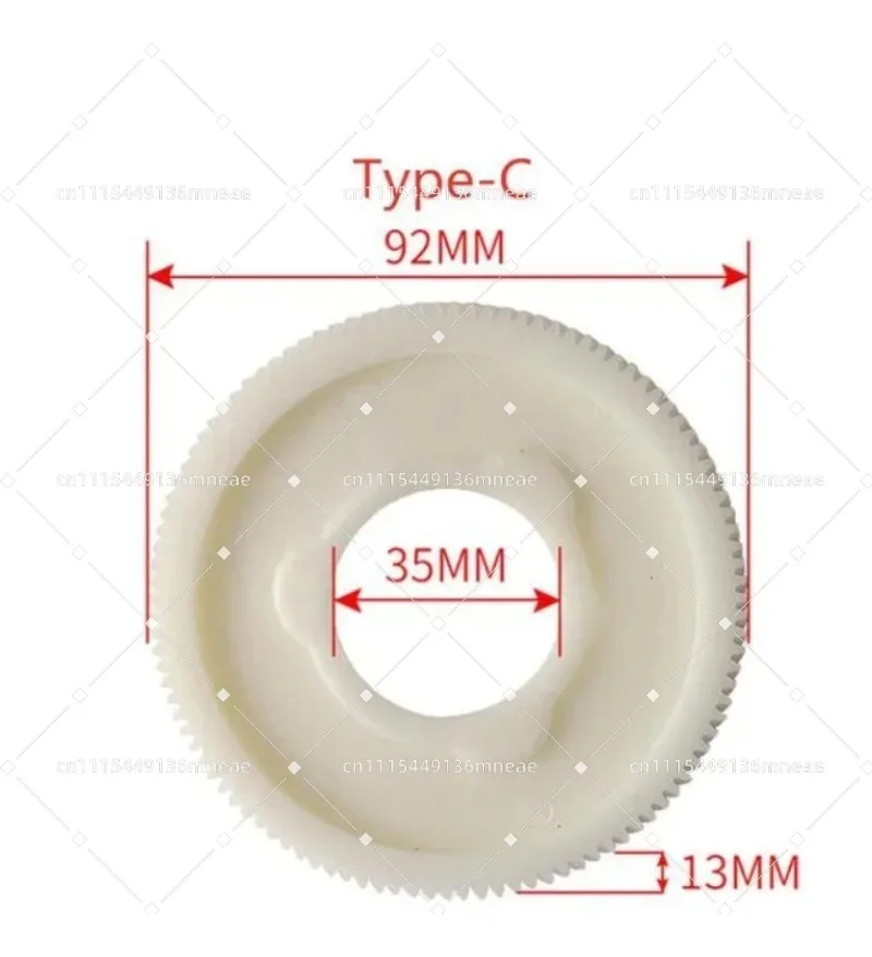 1PC Nylon Gear for CNC Milling Equipment Automatic Feed Assembly, Corrosion & Wear Resistant Plastic Replacement Accessory