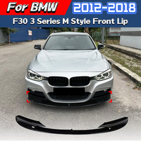 For BMW F30 F35 3 Series 2012 2013 2014 2015 2016 2017 2018 M Front Bumper Spoiler Lip Two-Segment Splitter Lip Modification Kit