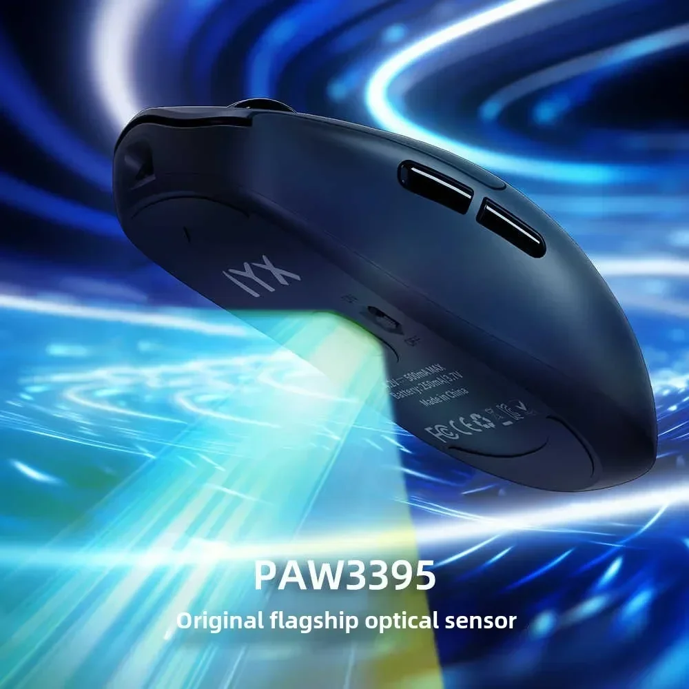 IYX AM358 ماوس ألعاب ثنائي الوضع 8K PAW3395 مستشعر خفيف الوزن Typy-c ماوس لاسلكي مخصص للكمبيوتر ملحقات رياضية إلكترونية هدايا