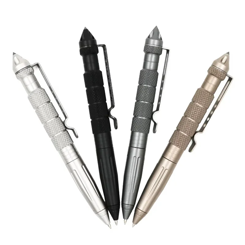 Multi Functiona Military Tactical Pen Ballpoint Pens Emergency Glass Breaker Pen Self Defense For School Student Office Supplies