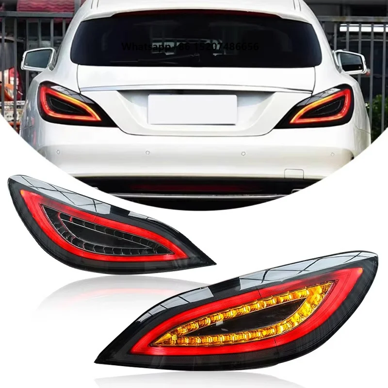 for W218 Tail Light 2012-2017 Upgrade Red Smoke Rear Lamp LED Turn & Signal Taillight Assembly