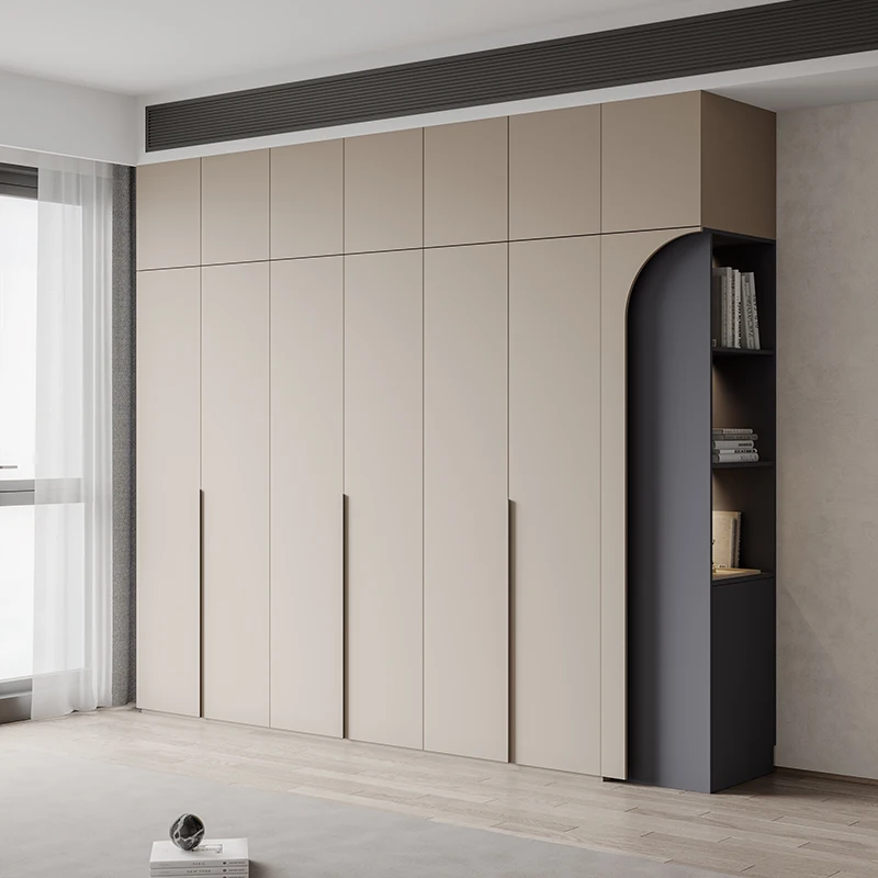 

Wooden Fabric Closet Display Modern Minimalist Nordic Wardrobe Modular Space Saving Clothes Cupboard Vestidores Salon Furniture