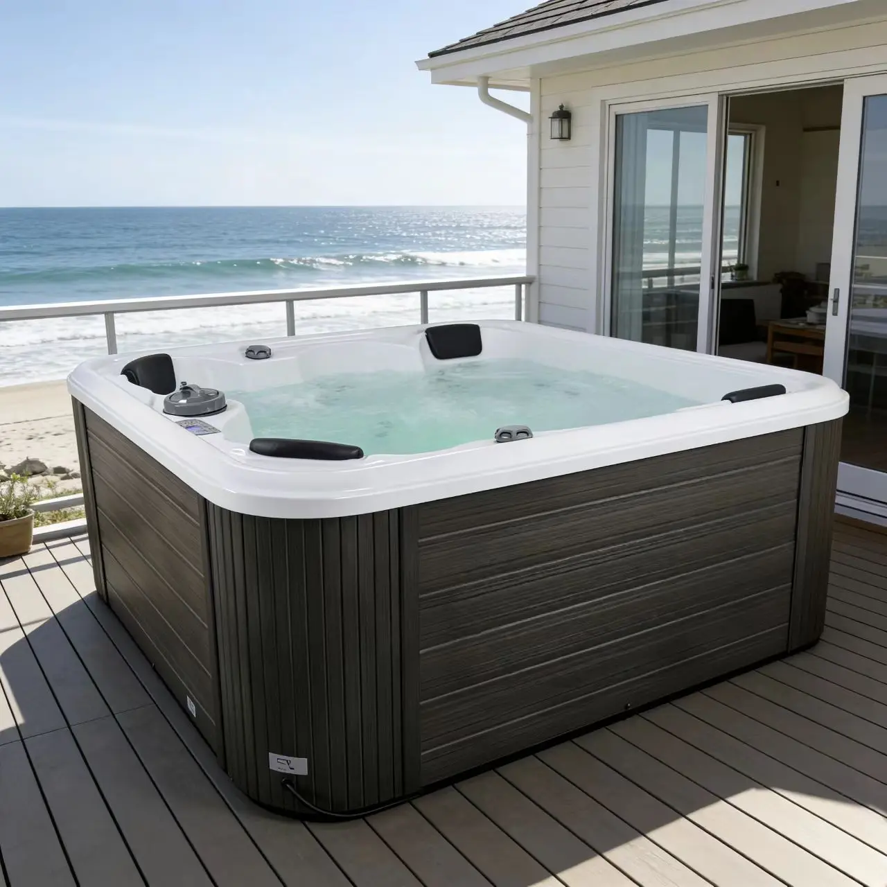 5-6 Person Garden Jacvzzi Spa Outdoor Whirlpool Hot Tub