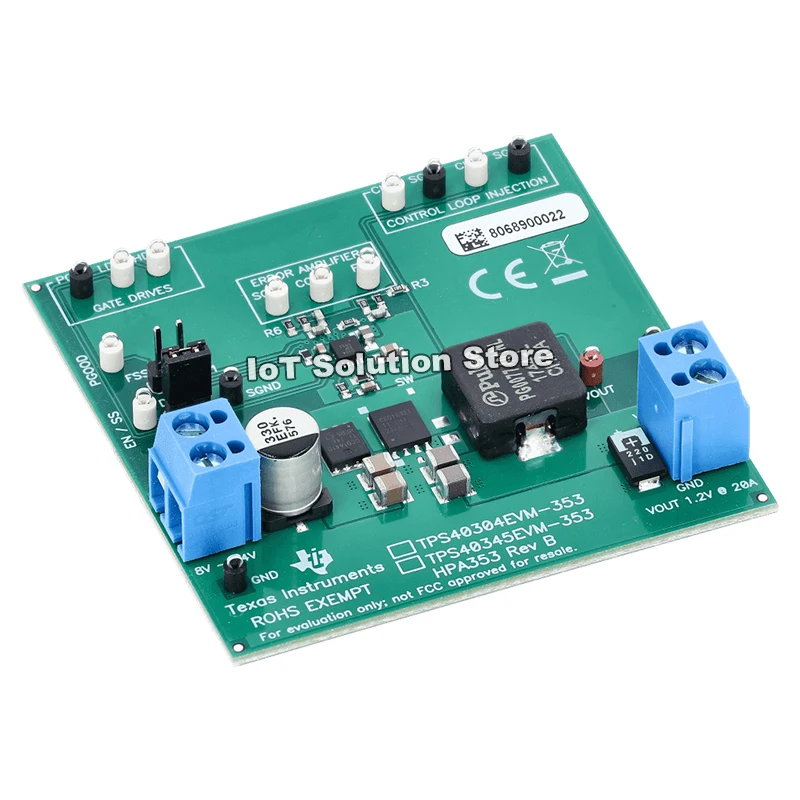 TPS40304EVM-353 8-14V Vin, 1.2V Vout Sync Buck Controller Evaluation Module with NexFET Power MOSFETs TPS40304EVM 353
