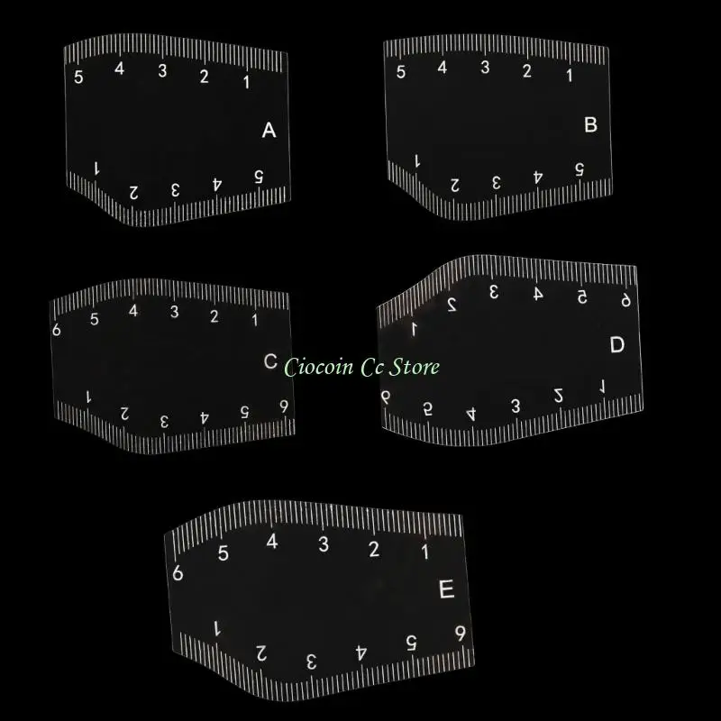 X90F Modifiable Clear Eyebrow Guide Flexible Brow Shaping Pattern Tool For Makeup Artists