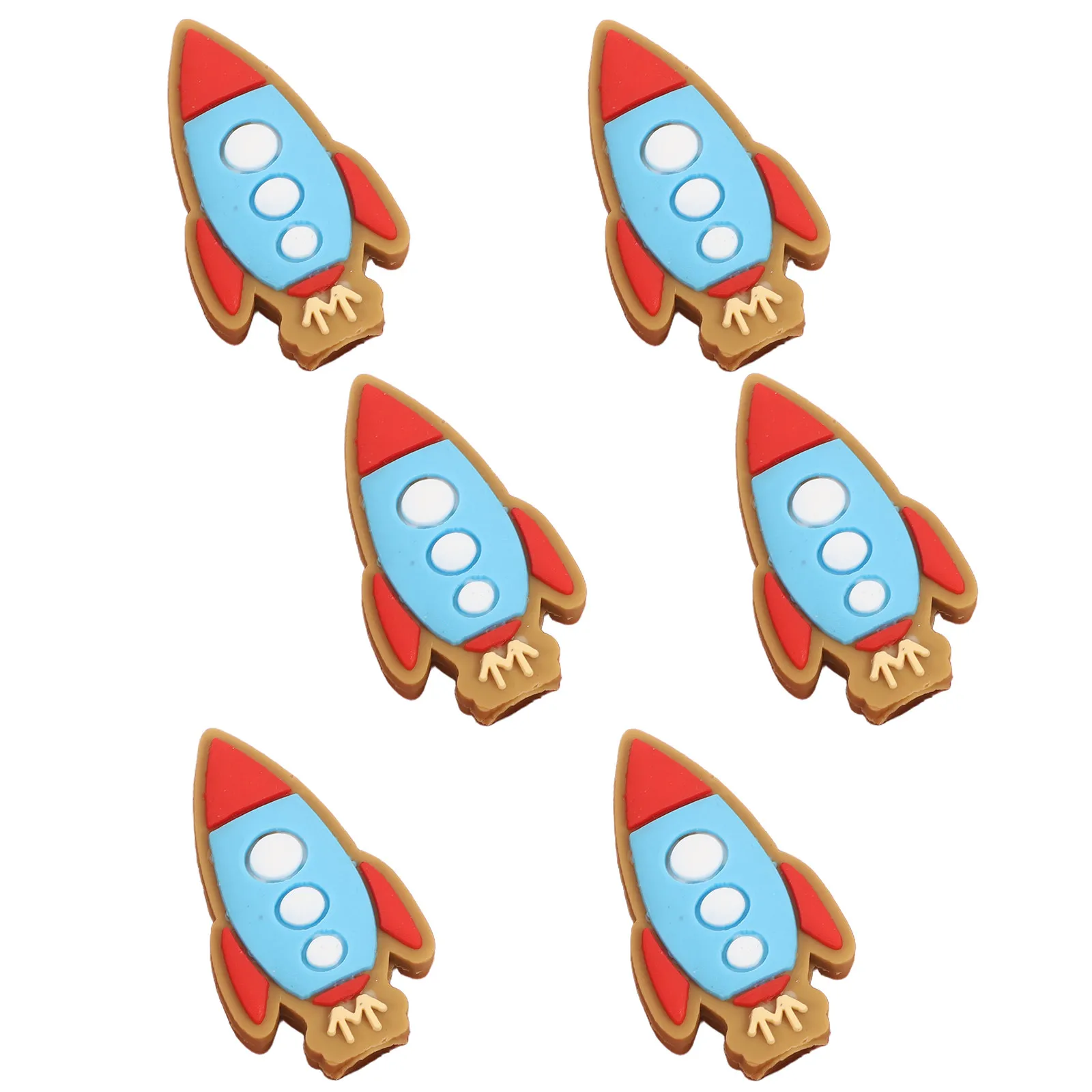 6 Pcs Adorable Pencil Protectors Caps Extender Flexible Hats Cartoon Covers Color Cute