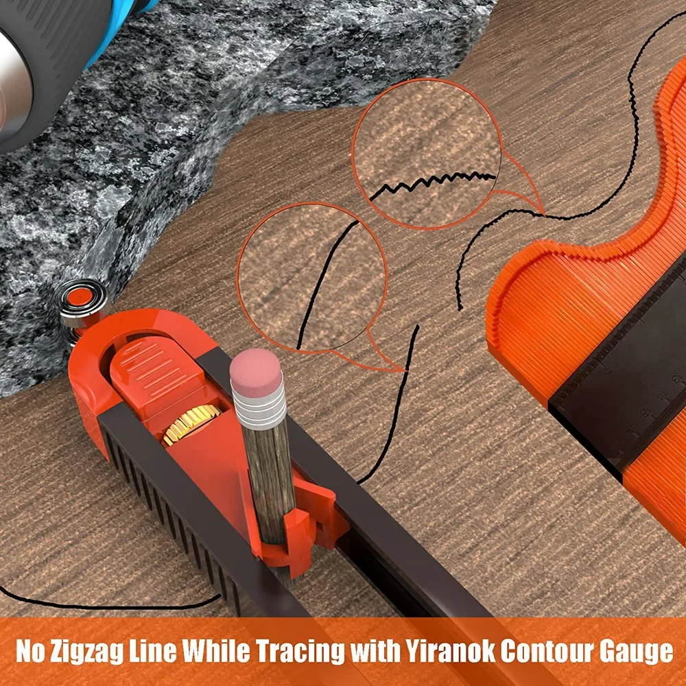 New Contour Gauge Scribe Tool Precise Profile Tools Irregular Shape Duplicator for DIY Woodworking Edge Corner Measure Tools