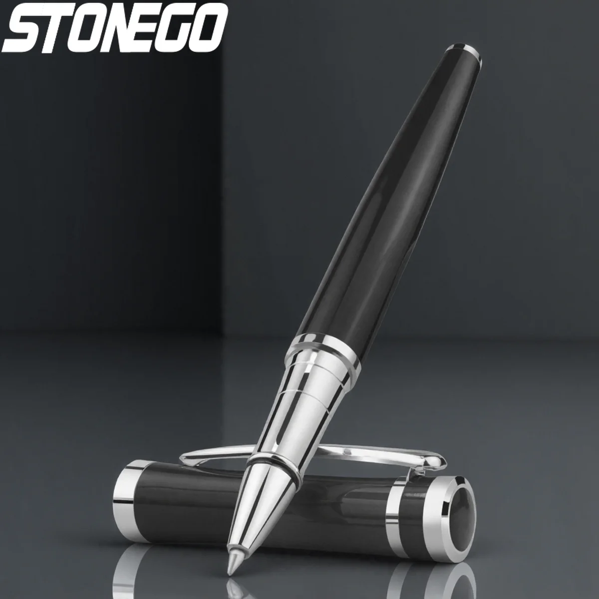 

Classic Metal Signature Roller Ball Pen Luxury Retractable Fine Point 05mm Office Writing Tool Ideal Gift