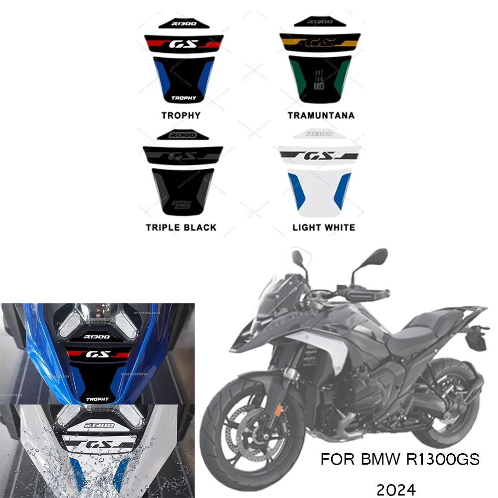 

Motorcycle Front Sticker 3D Epoxy Resin decorative Sticker Waterproof Protection Sticker For BMW R1300 GS r1300gs 2024