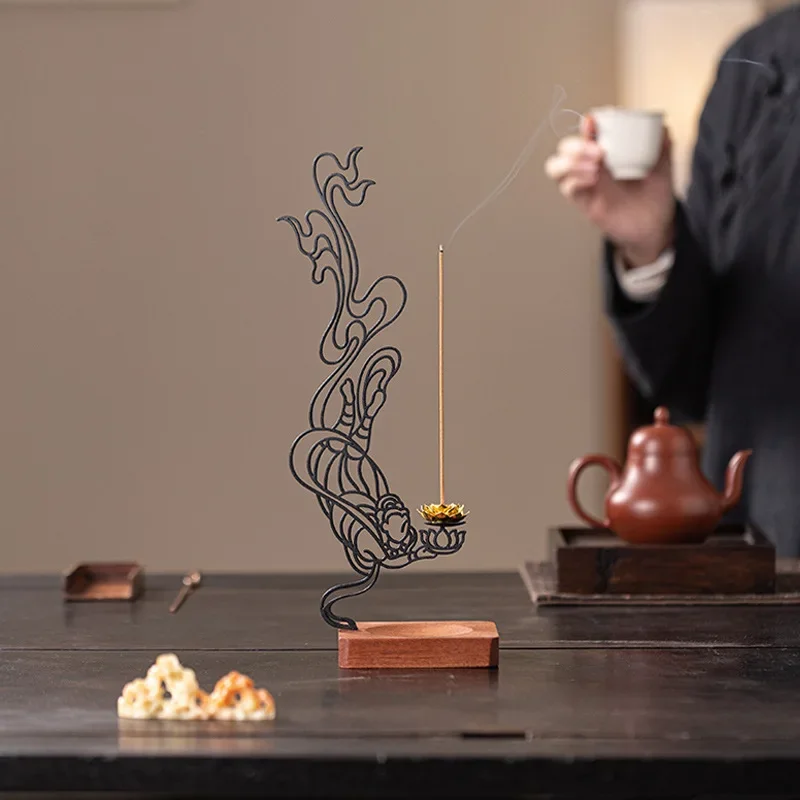 Palace style Dunhuang flying ornament, lady incense insert, household aromatherapy stove