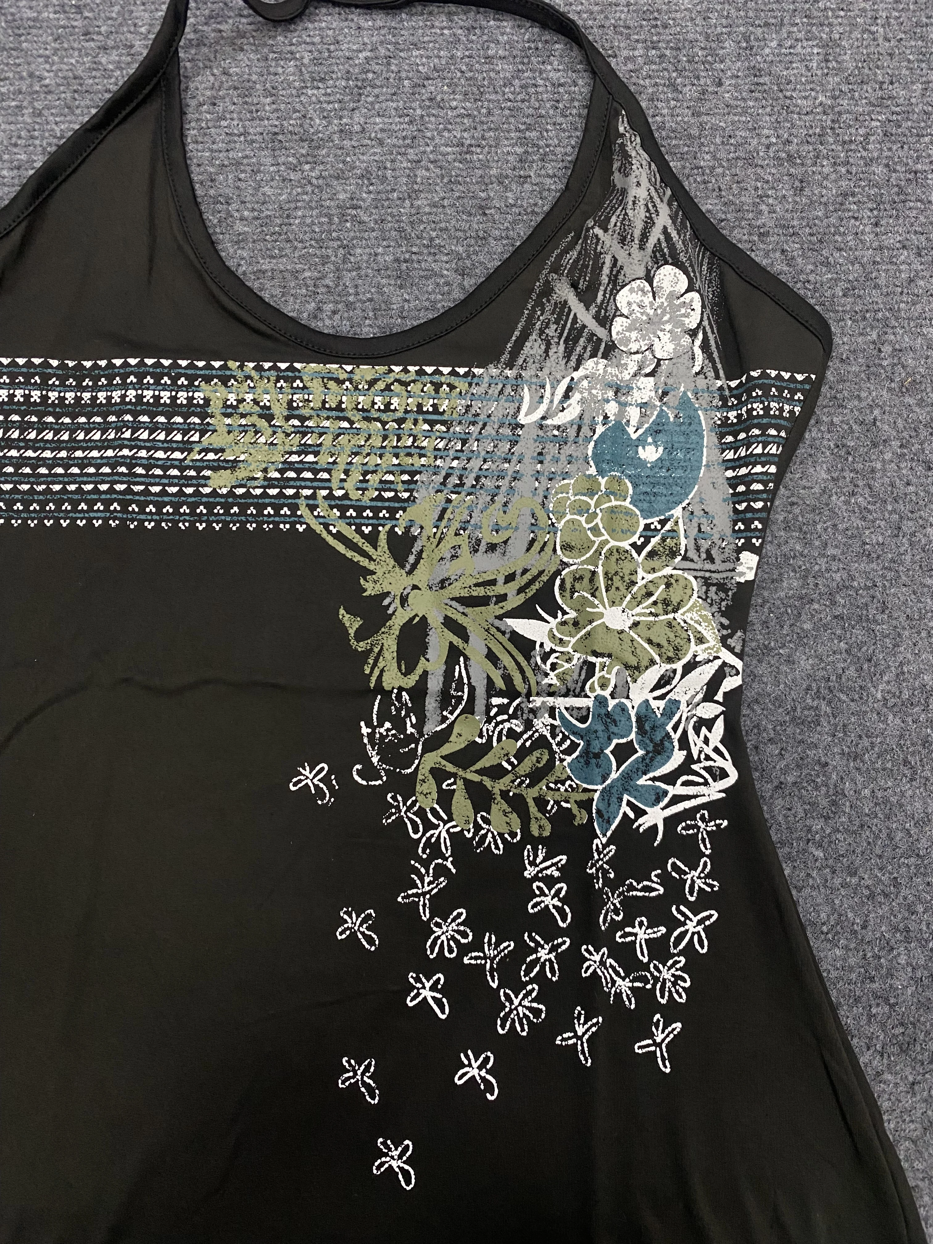 Y2k Tank Top Chic Flower Harajuku Graphic Print Punk Crop top Vintage Casual Sleeveless Top Streetwear Grunge Gothic Vest Slim