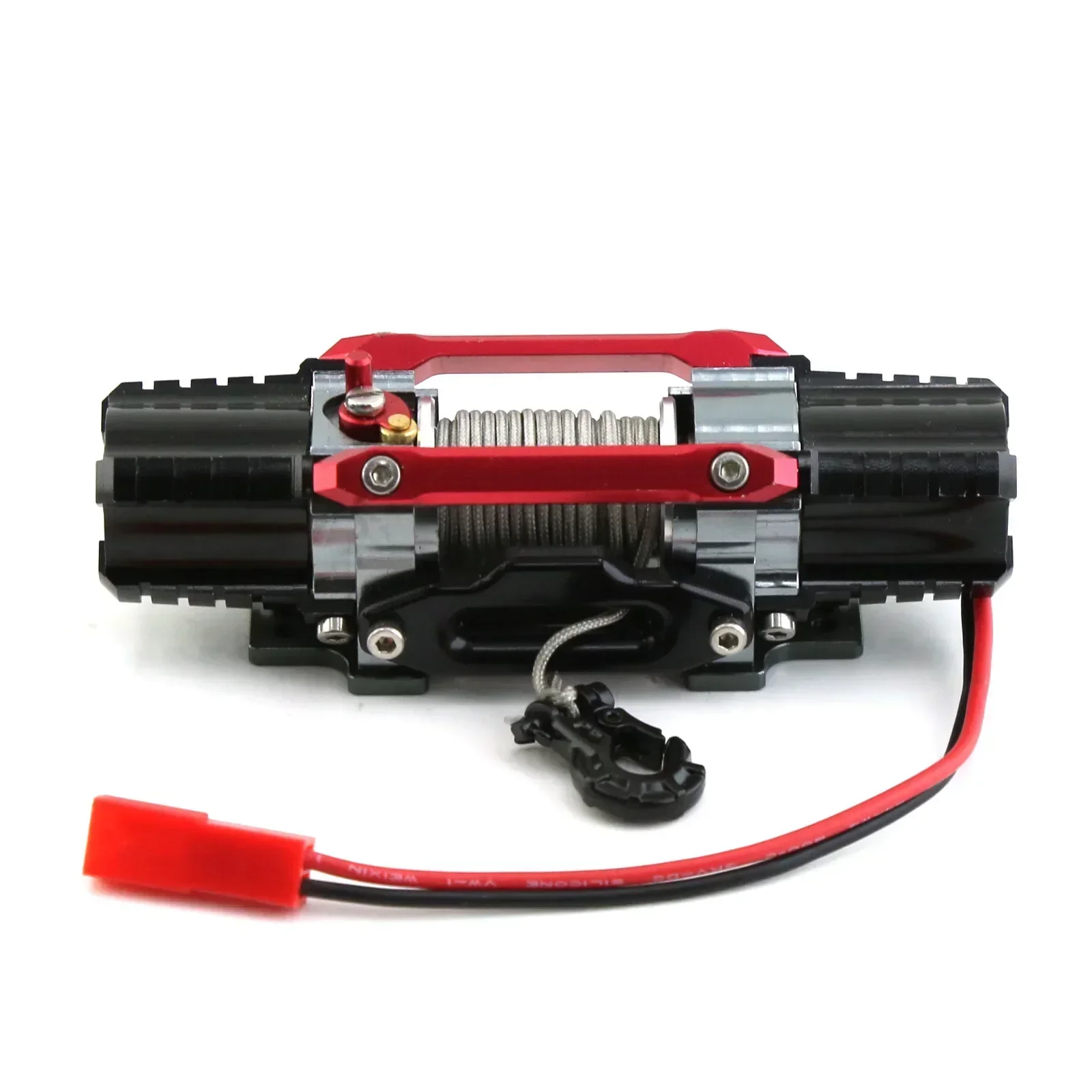 Dual Motor Metal Simulated Winch for 1/8 1/10 RC Crawler Car Axial SCX10 TRX4 RC4WD D90 KM2 Redcat YK4082 Upgrade Parts